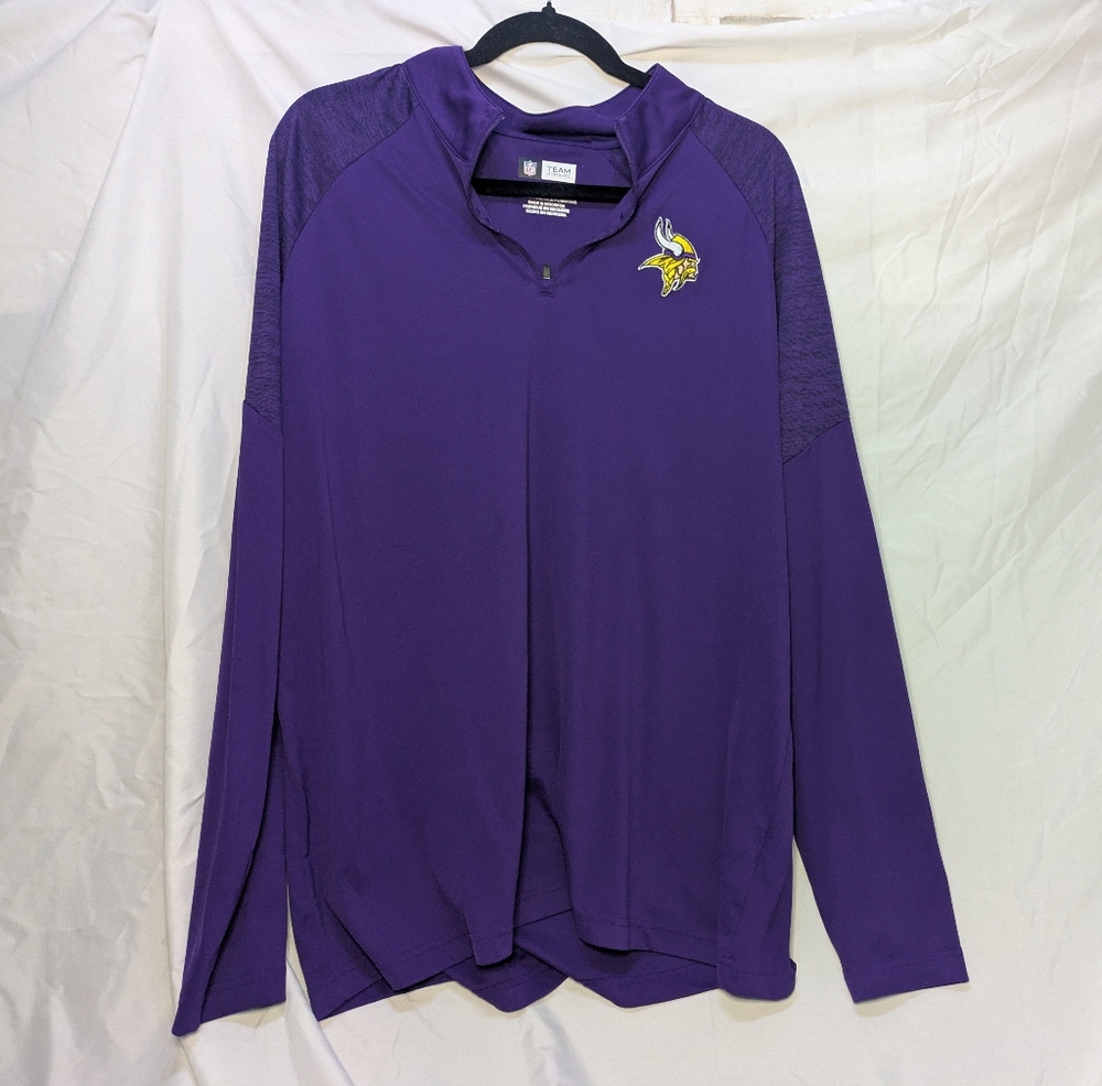 Minnesota Vikings Men’s XL Purple Quarter-Zip Pullover